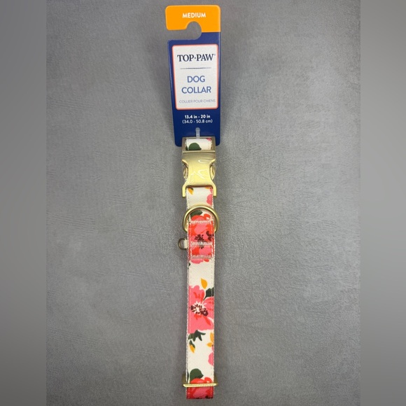 Dog Collar, Floral Design, Size Medium — Top Paw - Picture 2 of 14